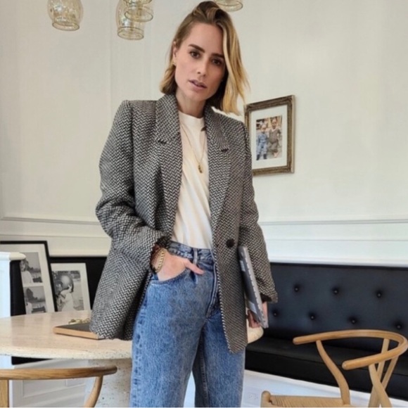 Anine Bing Fishbone Blazer - Picture 3 of 12